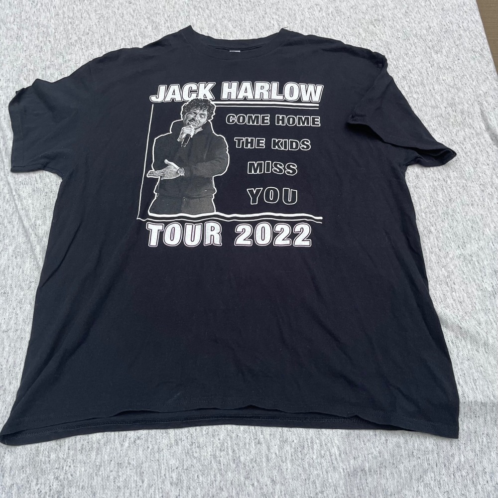 Jack Harlow Come Home The Kids Miss You Tour 2022 T-Shirt Black XL Concert Tee